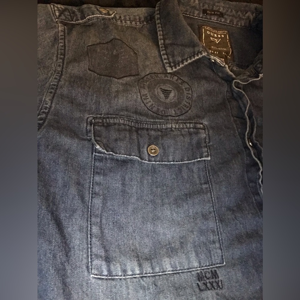 Vintage mcm/guess collaborative button up